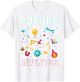 Future Inventor Exploration Invention Smart Creator Kids T-Shirt