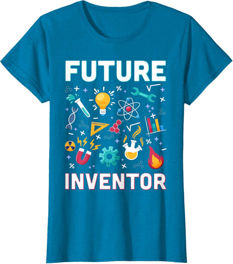 Future Inventor Exploration Invention Smart Creator Kids T-Shirt