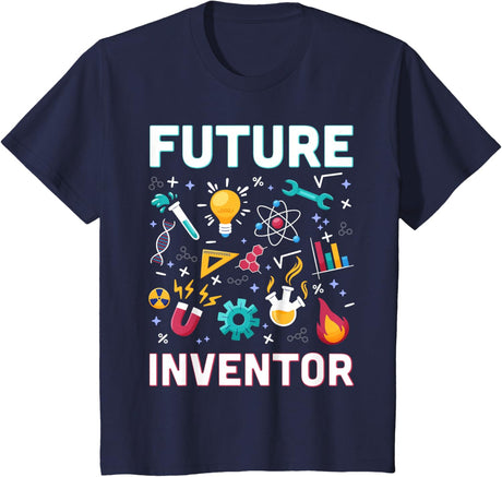 Future Inventor Exploration Invention Smart Creator Kids T-Shirt
