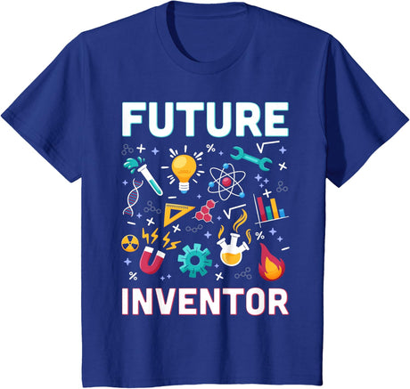 Future Inventor Exploration Invention Smart Creator Kids T-Shirt