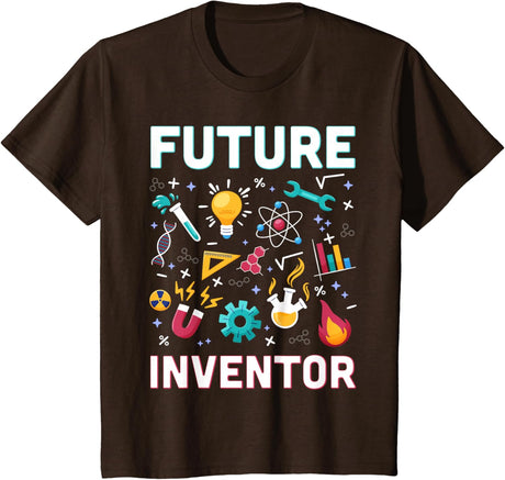 Future Inventor Exploration Invention Smart Creator Kids T-Shirt