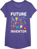 Future Inventor Exploration Invention Smart Creator Kids T-Shirt