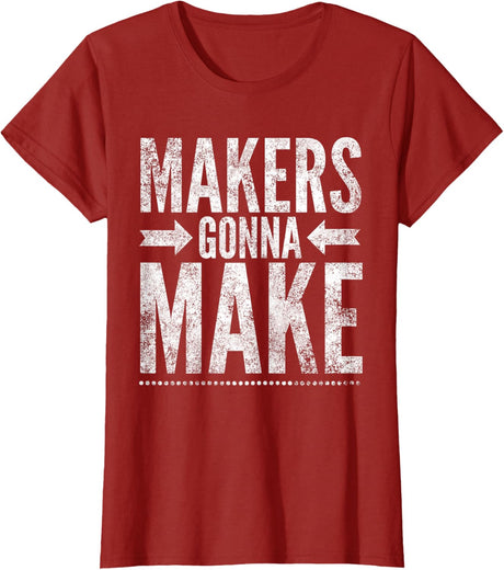 Maker Tee, Funny DIY Makerspace Builder Inventor Creative T-Shirt