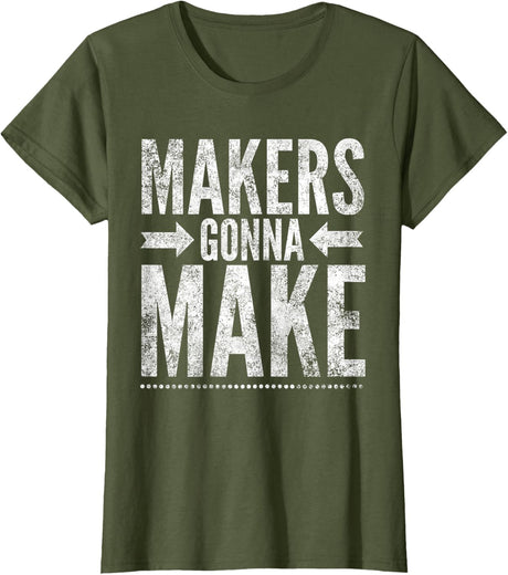 Maker Tee, Funny DIY Makerspace Builder Inventor Creative T-Shirt