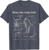 Funny Cat Physics Humor Design What Cats Really Think T-Shirt