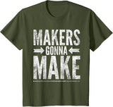 Maker Tee, Funny DIY Makerspace Builder Inventor Creative T-Shirt