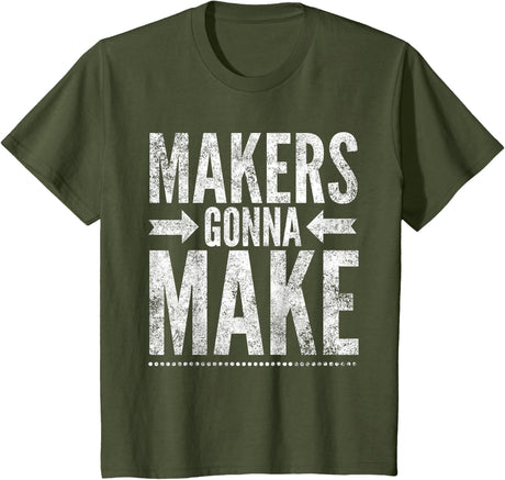 Maker Tee, Funny DIY Makerspace Builder Inventor Creative T-Shirt
