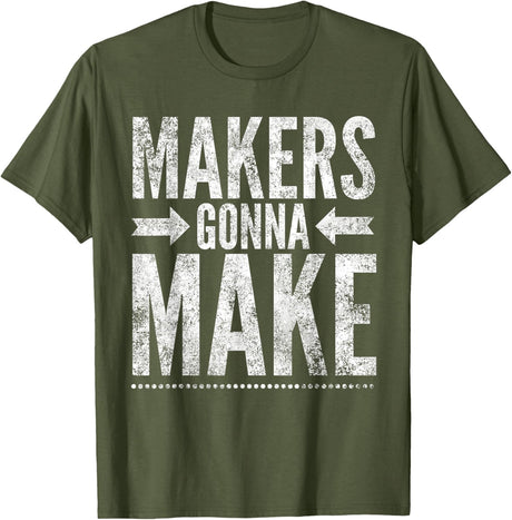 Maker Tee, Funny DIY Makerspace Builder Inventor Creative T-Shirt