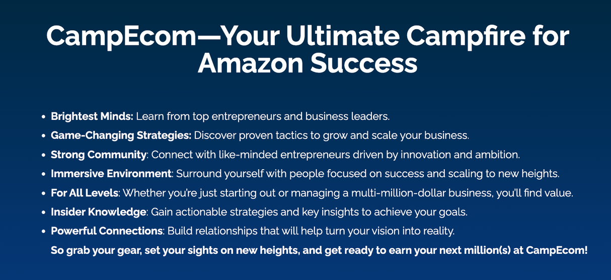 CampEcom - Amazon Success Conference