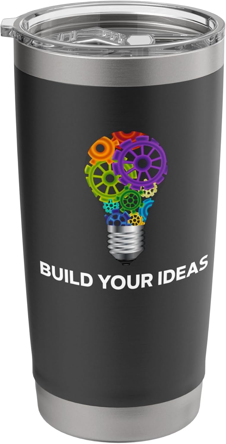 Motivational Gift for Innovators and Creators Stainless Steel Insulated Tumbler