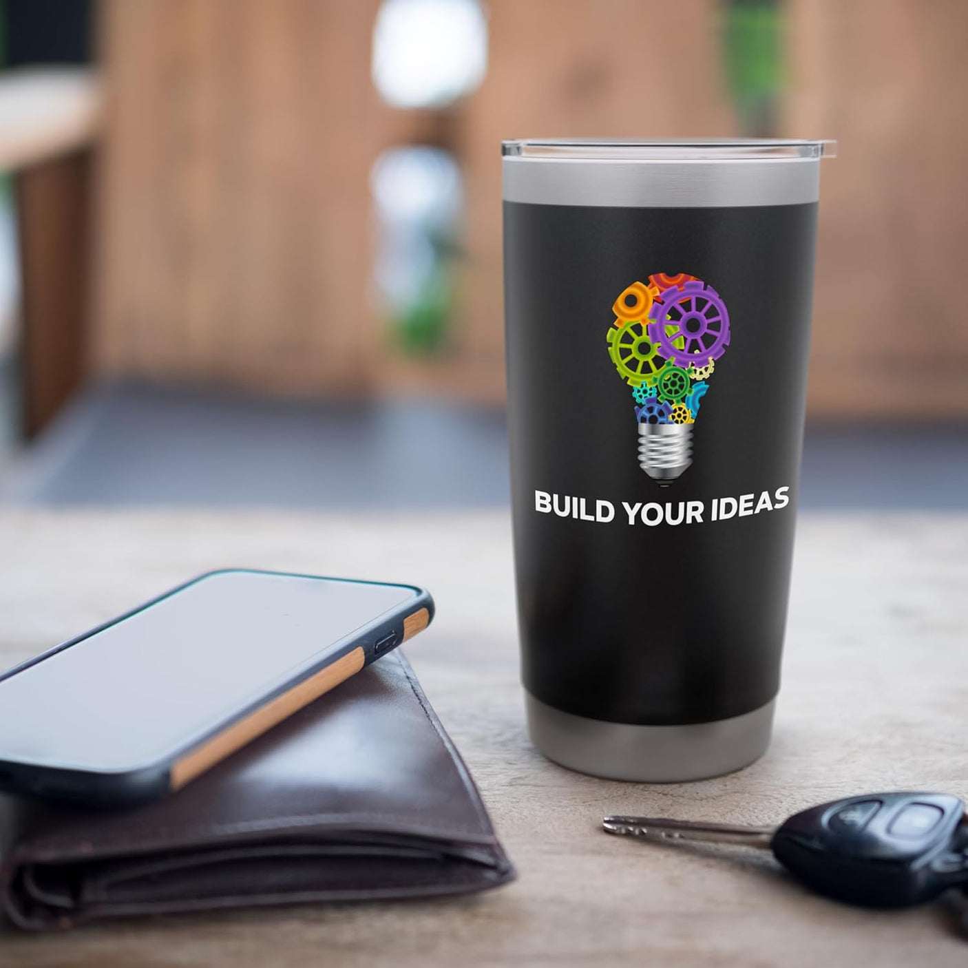 Motivational Gift for Innovators and Creators Stainless Steel Insulated Tumbler