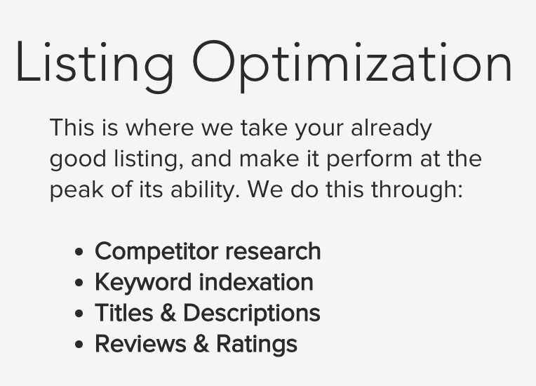 amazingLISTERS - Premier Amazon Listing Agency - Build Your Ideas