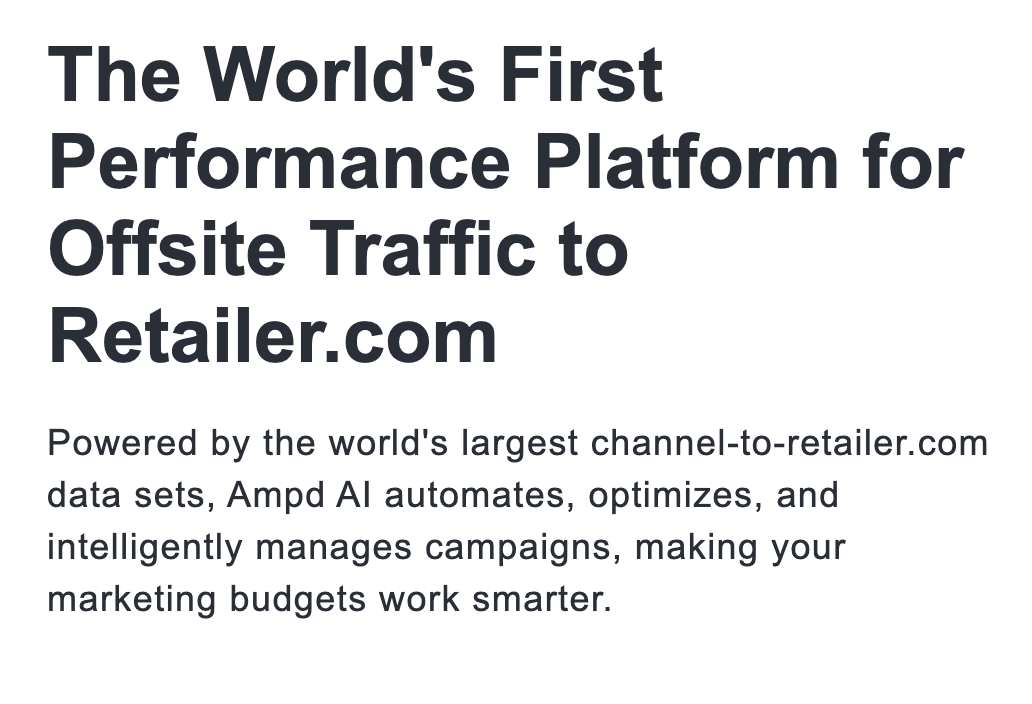 ampd - Bring Retail To Your Shoppers - Build Your Ideas