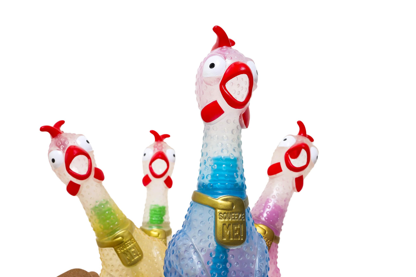 Animolds Hug Me Giant Rubber Chicken - Huge Stress Relief Screaming Chicken Toy | Screams Up to 45 Seconds - Novelty Gag and Prank Toys | Funny Toys Gifts for Christmas Stocking Stuffers for Kids Adult - Build Your Ideas