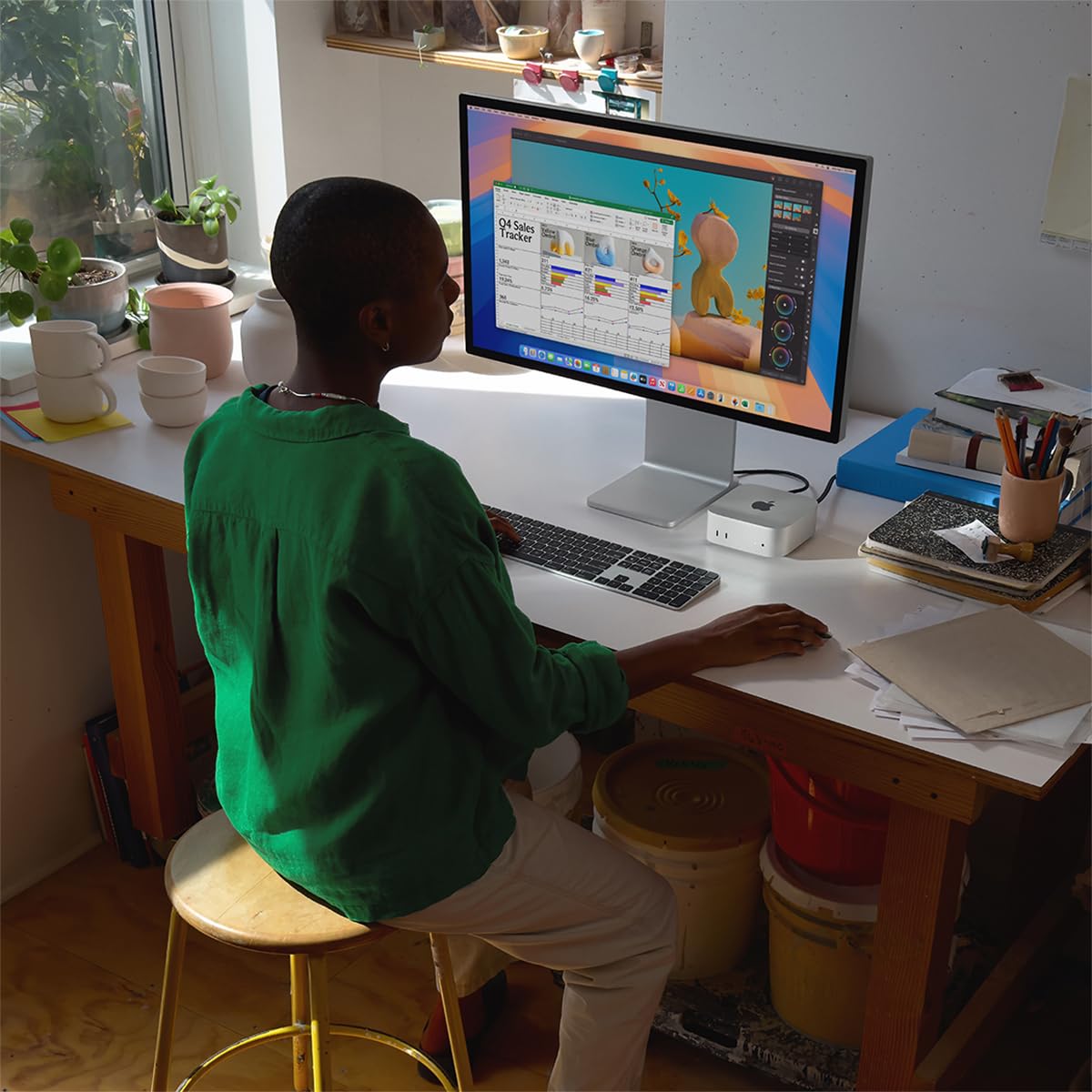 Apple 2024 Mac Mini Desktop Computer with M4 Pro chip with 12‑core CPU and 16‑core GPU: Built for Apple Intelligence, 24GB Unified Memory, 512GB SSD Storage, Gigabit Ethernet. Works with iPhone/iPad - Build Your Ideas