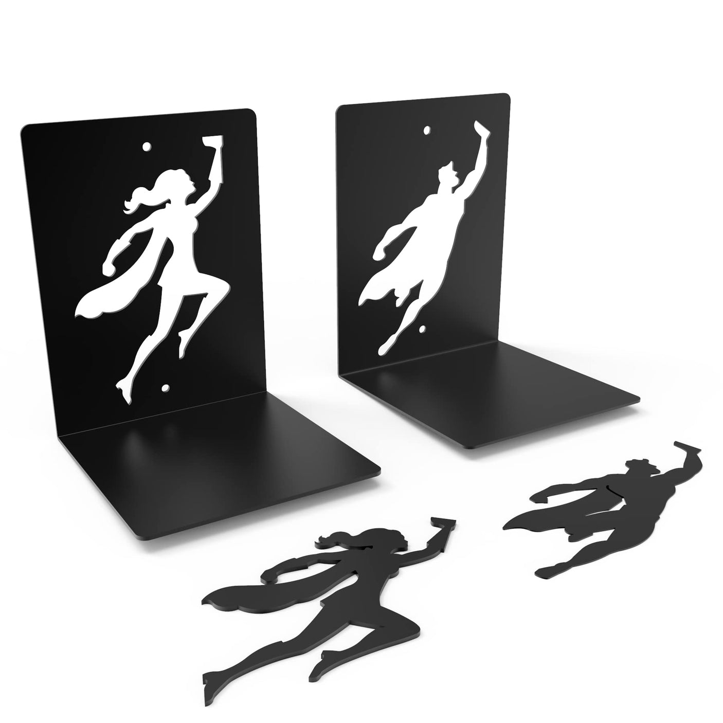 Artori Design Floating Bookshelf for Kids, Invisible Metal Book Shelf, Wall Decore Bookshelf for Book Lovers (Superhero) - Build Your Ideas