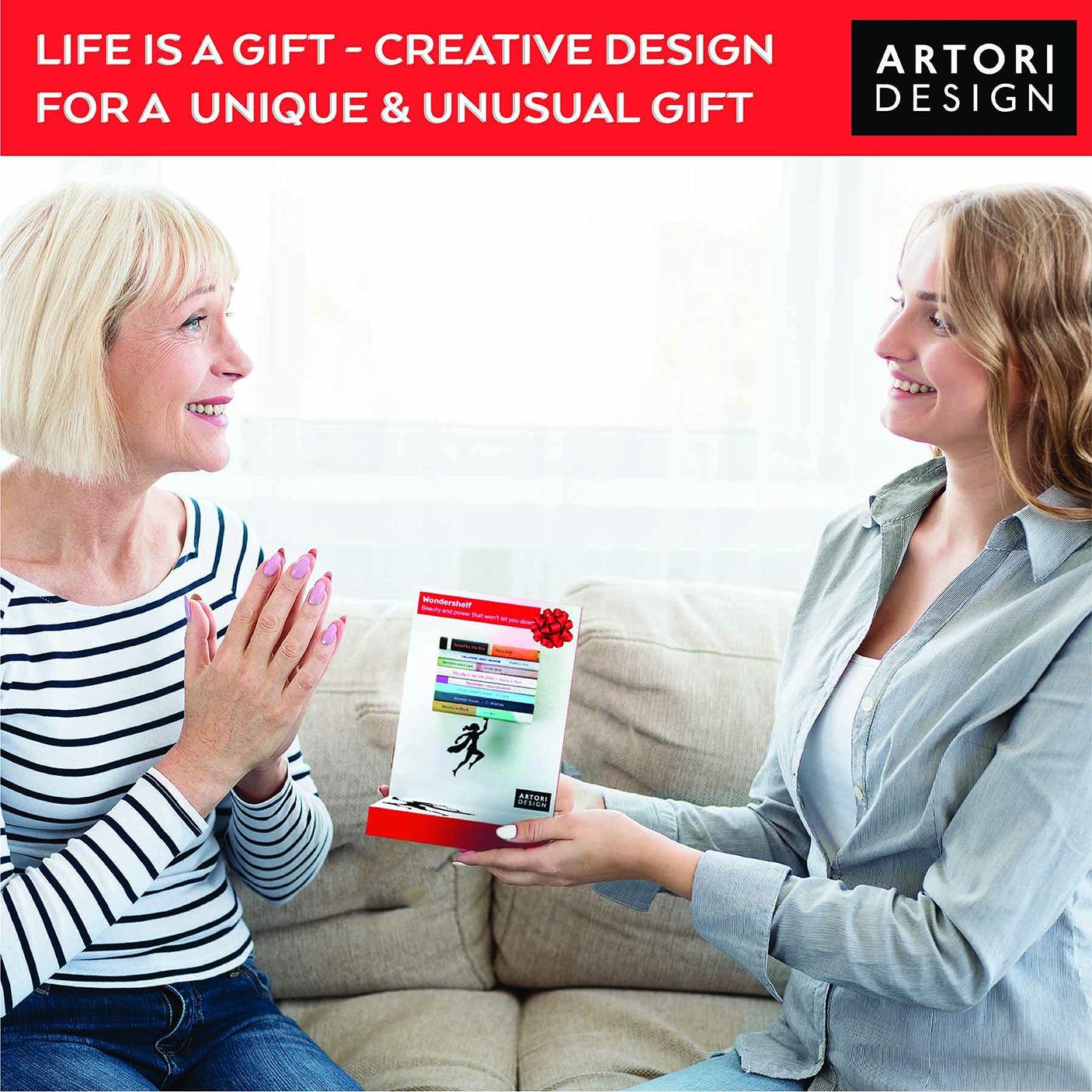 Artori Design Floating Bookshelf for Kids, Invisible Metal Book Shelf, Wall Decore Bookshelf for Book Lovers (Superhero) - Build Your Ideas