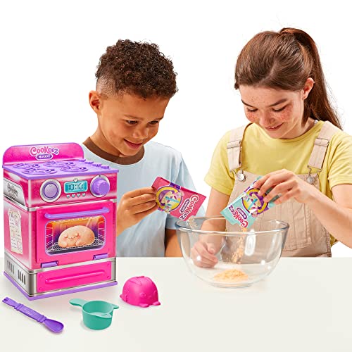 Baked Treatz Oven Playset – Interactive Bake & Reveal Toy Oven with Mystery Warm Scented Plush (Barky Bun, Ciacatta Bake, or Wheatney Bunny), Mixing Tools, Dough, & Accessories, 5+ - Build Your Ideas