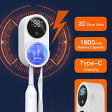 Bitvae Toothbrush Cleaner & Toothbrush Holder, Cleaning and Air Drying, LED Smart Screen, Rechargeable Wall Mount Toothbrush Holder for Bathrooms - Build Your Ideas