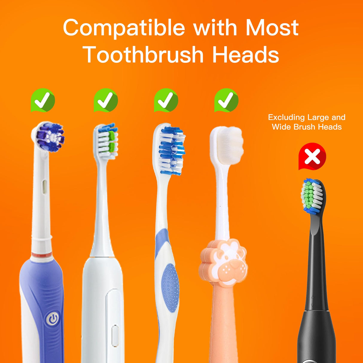 Bitvae Toothbrush Cleaner & Toothbrush Holder, Cleaning and Air Drying, LED Smart Screen, Rechargeable Wall Mount Toothbrush Holder for Bathrooms - Build Your Ideas