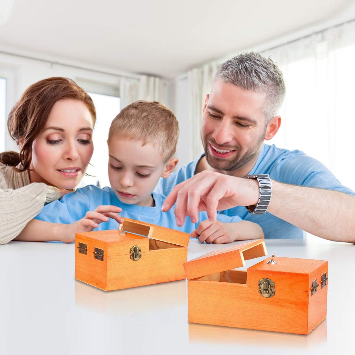 Calary Useless Box Turns Itself Off In Wooden Storage Box Alone Machine Fully Assembled in Box Gifts for Adults and Children - Build Your Ideas