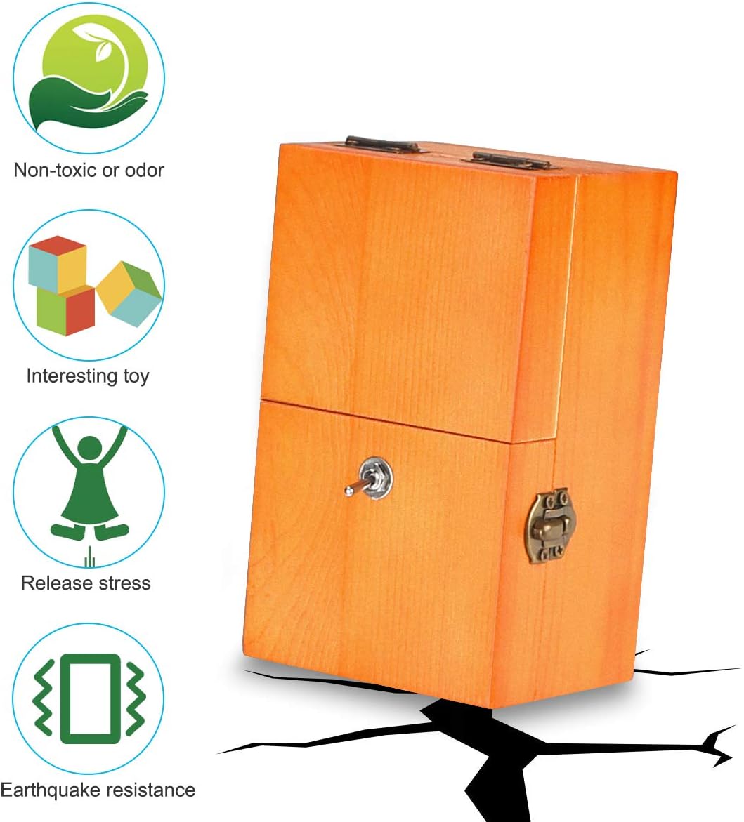 Calary Useless Box Turns Itself Off In Wooden Storage Box Alone Machine Fully Assembled in Box Gifts for Adults and Children - Build Your Ideas