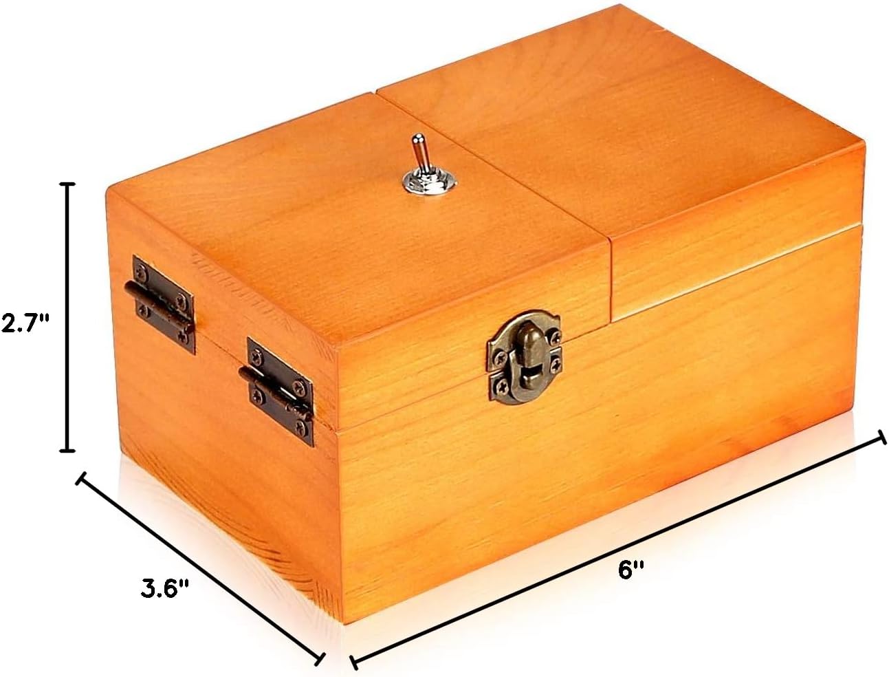 Calary Useless Box Turns Itself Off In Wooden Storage Box Alone Machine Fully Assembled in Box Gifts for Adults and Children - Build Your Ideas