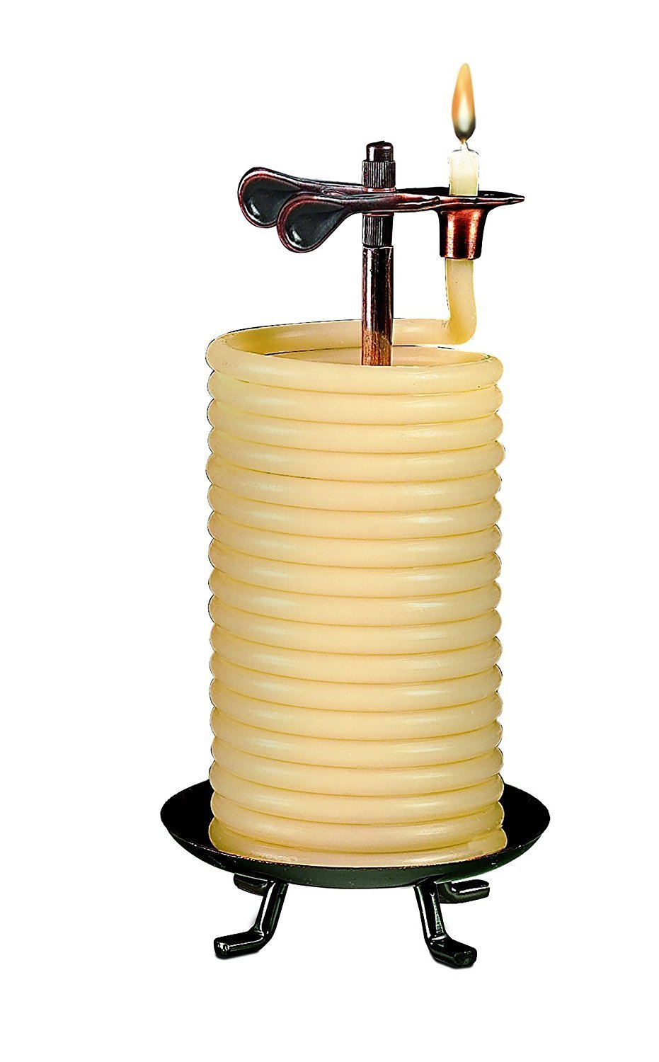 Candle by the Hour 80 - Hour Vertical Candle, Eco - friendly Natural Beeswax with Cotton Wick - Build Your Ideas