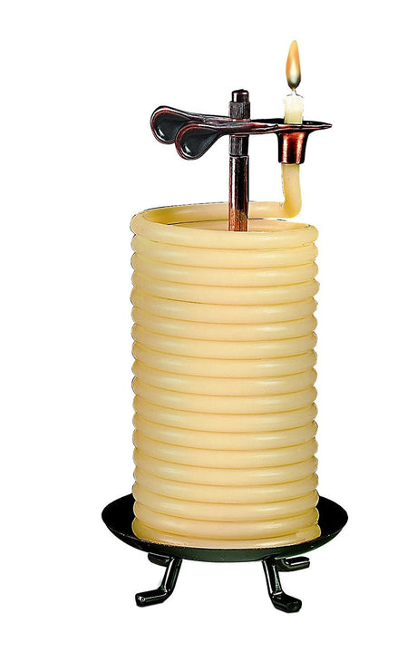 Candle by the Hour 80 - Hour Vertical Candle, Eco - friendly Natural Beeswax with Cotton Wick - Build Your Ideas