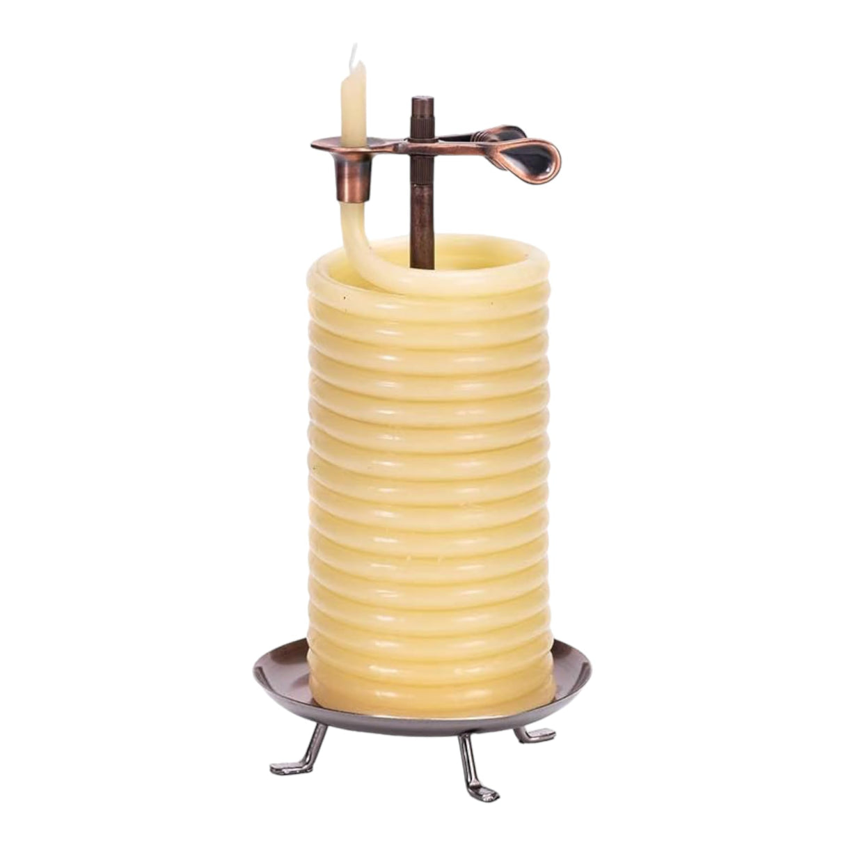 Candle by the Hour 80 - Hour Vertical Candle, Eco - friendly Natural Beeswax with Cotton Wick - Build Your Ideas