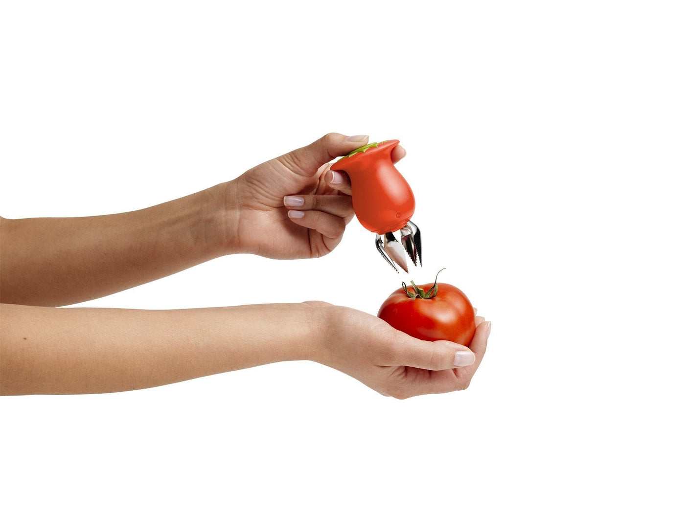 Chef'n Original Stem Gem Strawberry Huller, Red/Green - Build Your Ideas