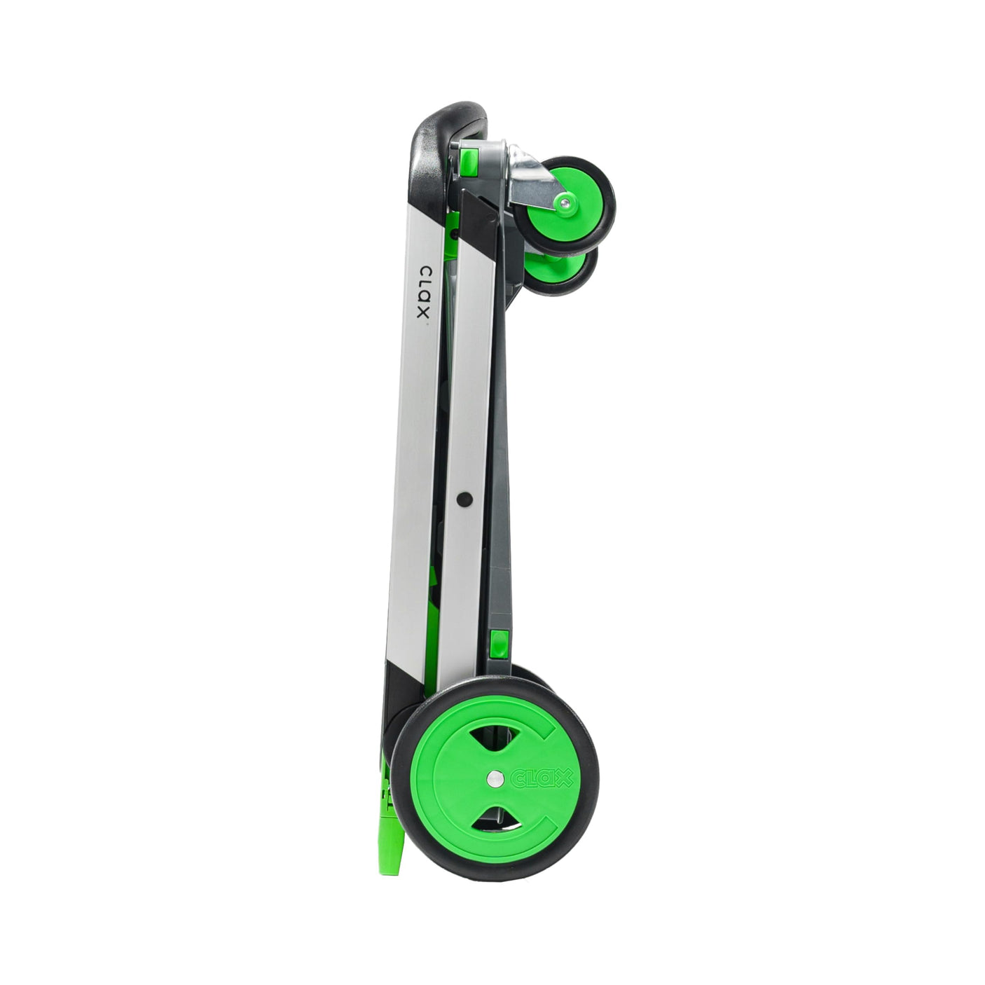 CLAX® The Original | Made in Germany | Multi use Functional Collapsible carts | Mobile Folding Trolley | Shopping cart with Storage Crate | Platform Truck (Green) - Build Your Ideas