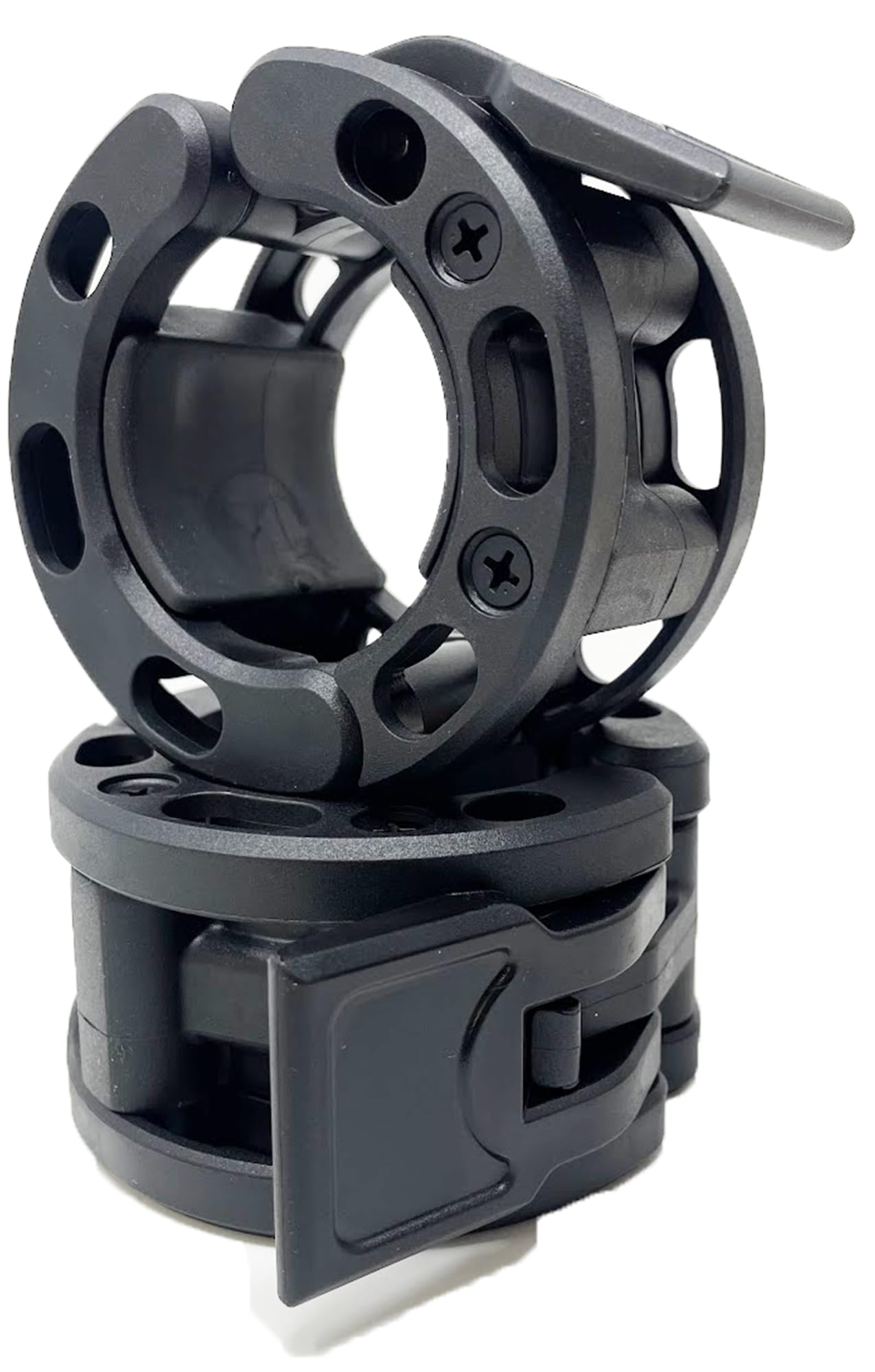 Clout Fitness Olympic Barbell Clamps Collars Quick Release Pair of Locking Weight Clips Fit 2 Inch Barbell for Weightlifting - Build Your Ideas
