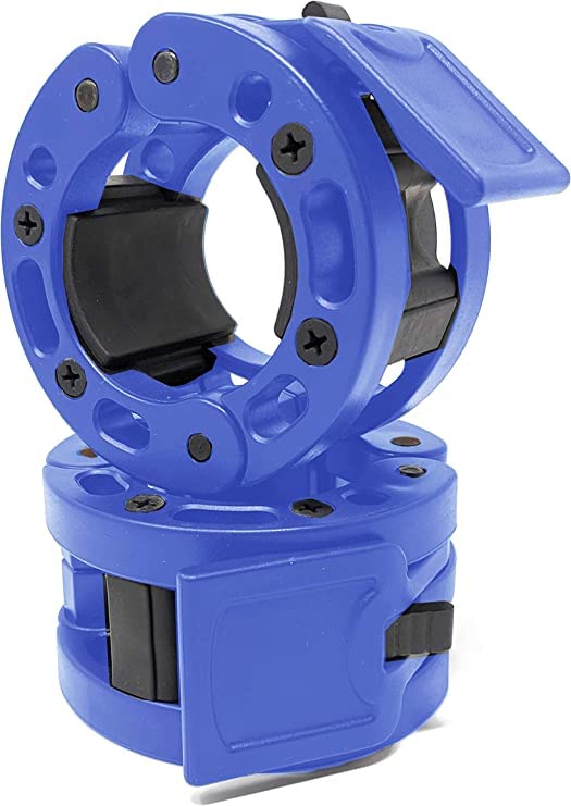 Clout Fitness Olympic Barbell Clamps Collars Quick Release Pair of Locking Weight Clips Fit 2 Inch Barbell for Weightlifting - Build Your Ideas