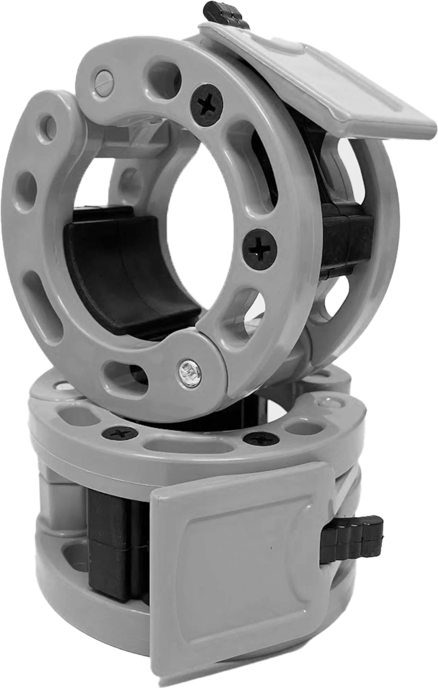 Clout Fitness Olympic Barbell Clamps Collars Quick Release Pair of Locking Weight Clips Fit 2 Inch Barbell for Weightlifting - Build Your Ideas