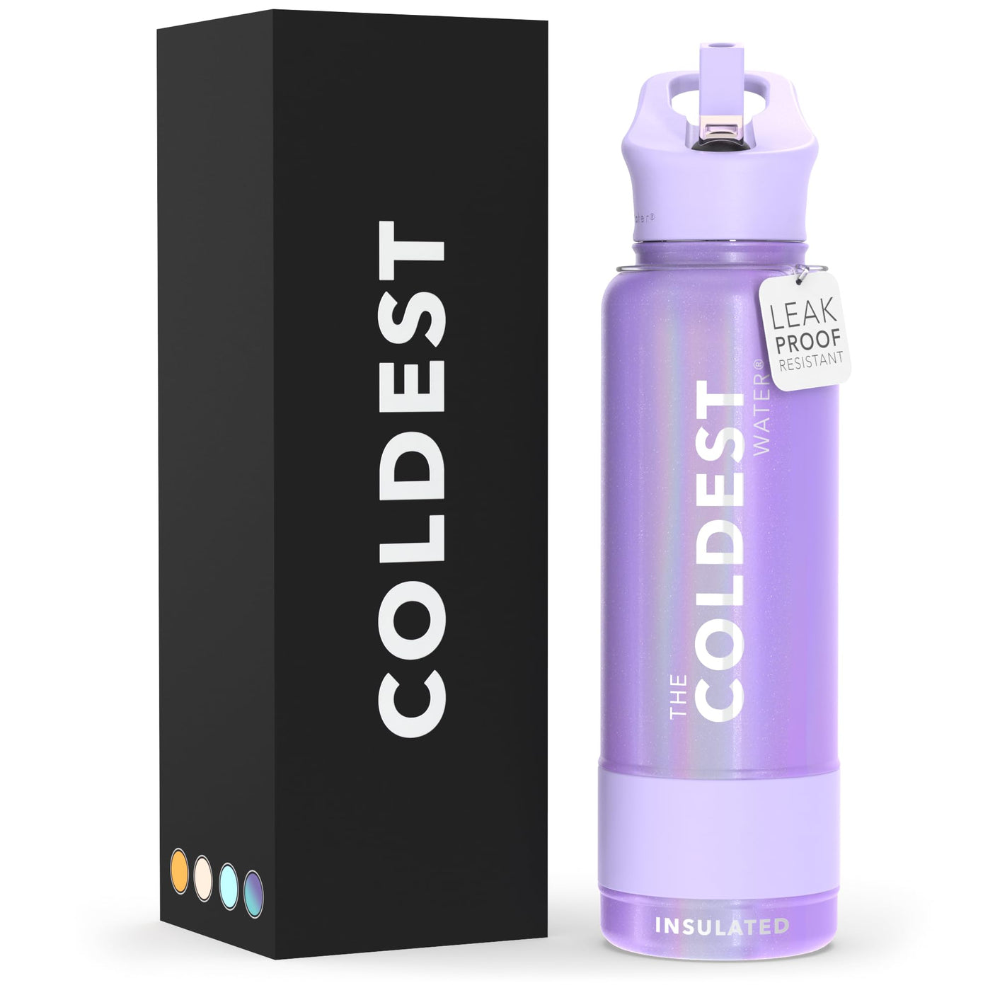 Coldest Insulated Water Bottle with Straw Lid - Stainless Steel Metal Thermos for Men & Women (Matte Black, 32 oz) - Build Your Ideas