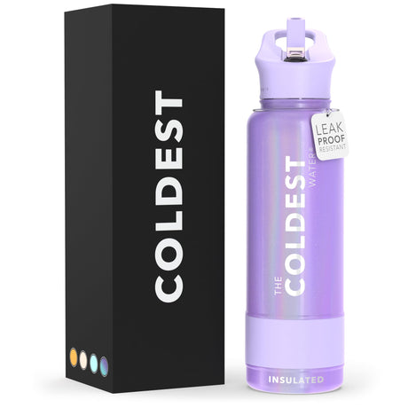 Coldest Insulated Water Bottle with Straw Lid - Stainless Steel Metal Thermos for Men & Women (Matte Black, 32 oz) - Build Your Ideas