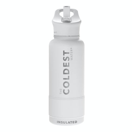 Coldest Insulated Water Bottle with Straw Lid - Stainless Steel Metal Thermos for Men & Women (Matte Black, 32 oz) - Build Your Ideas