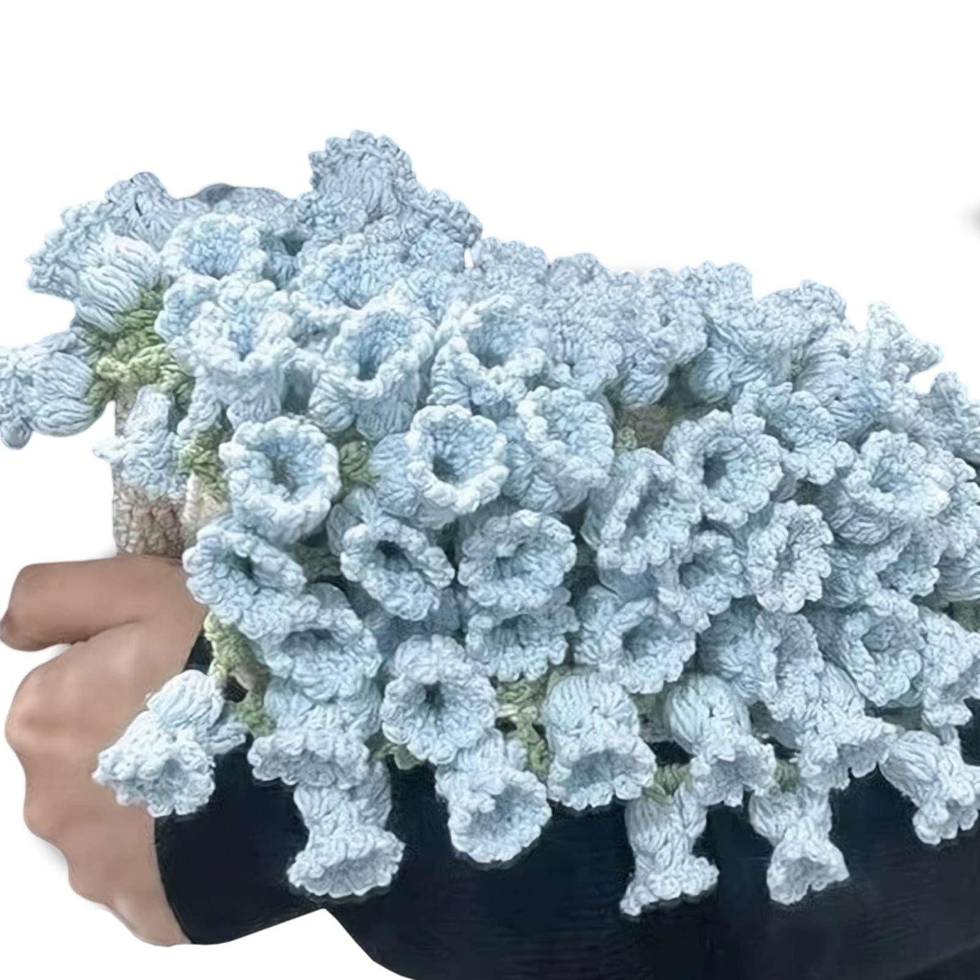 Crochet Flower Rose Bouquet Blanket Handmade – Surprise Bouquet Blanket, Romantic Knitted Rose Floral Bed Throw Blankets, Gift for Mother’s Day Birthday Home Decor (2.6ft Finished - Jasmine) - Build Your Ideas
