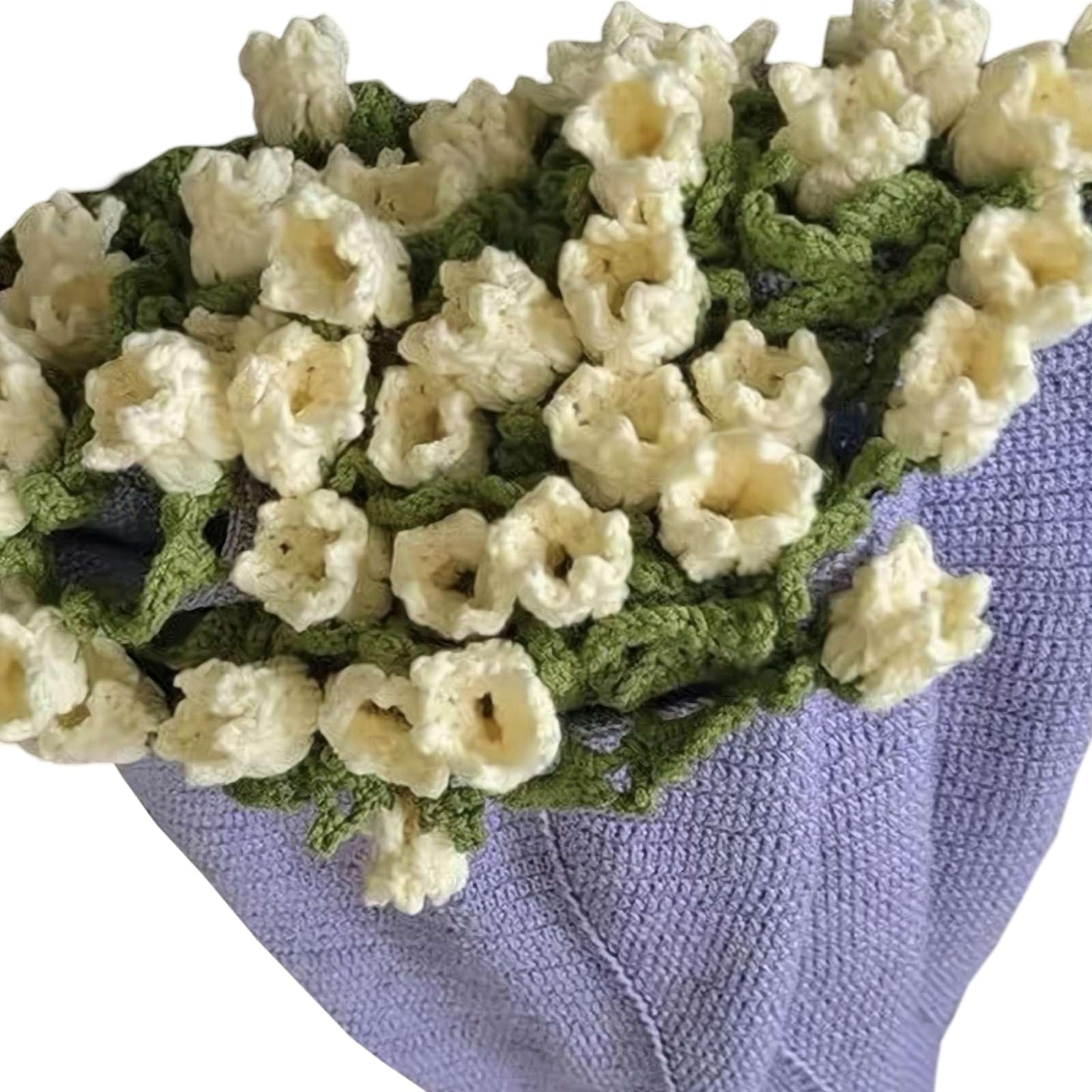 Crochet Flower Rose Bouquet Blanket Handmade – Surprise Bouquet Blanket, Romantic Knitted Rose Floral Bed Throw Blankets, Gift for Mother’s Day Birthday Home Decor (2.6ft Finished - Jasmine) - Build Your Ideas