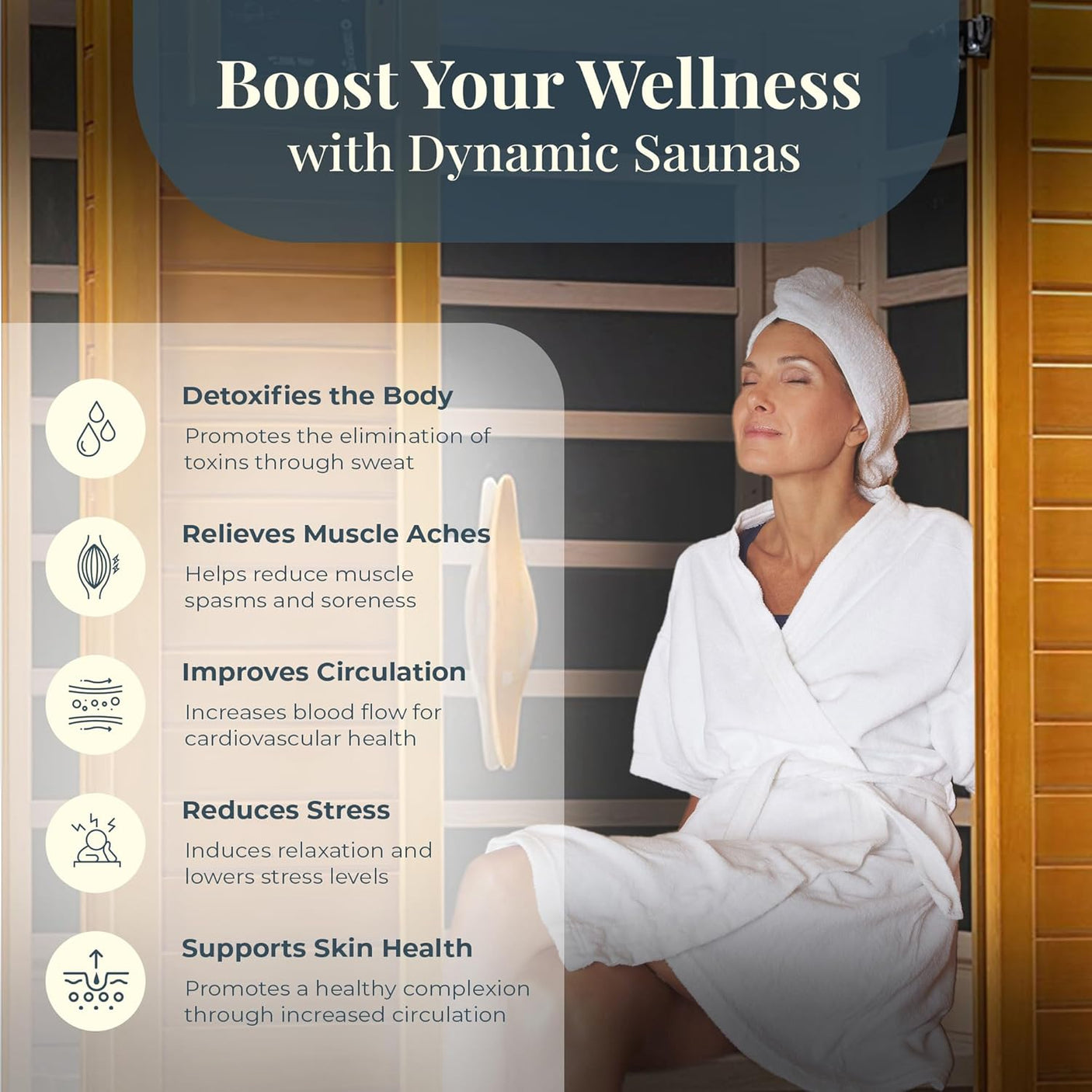 DYNAMIC SAUNAS Andora 2 - Person Low EMF FAR Infrared Sauna with Red Light & Bluetooth Speakers | Personal Indoor Spa for Home & Gym – Made from Canadian Hemlock - Build Your Ideas