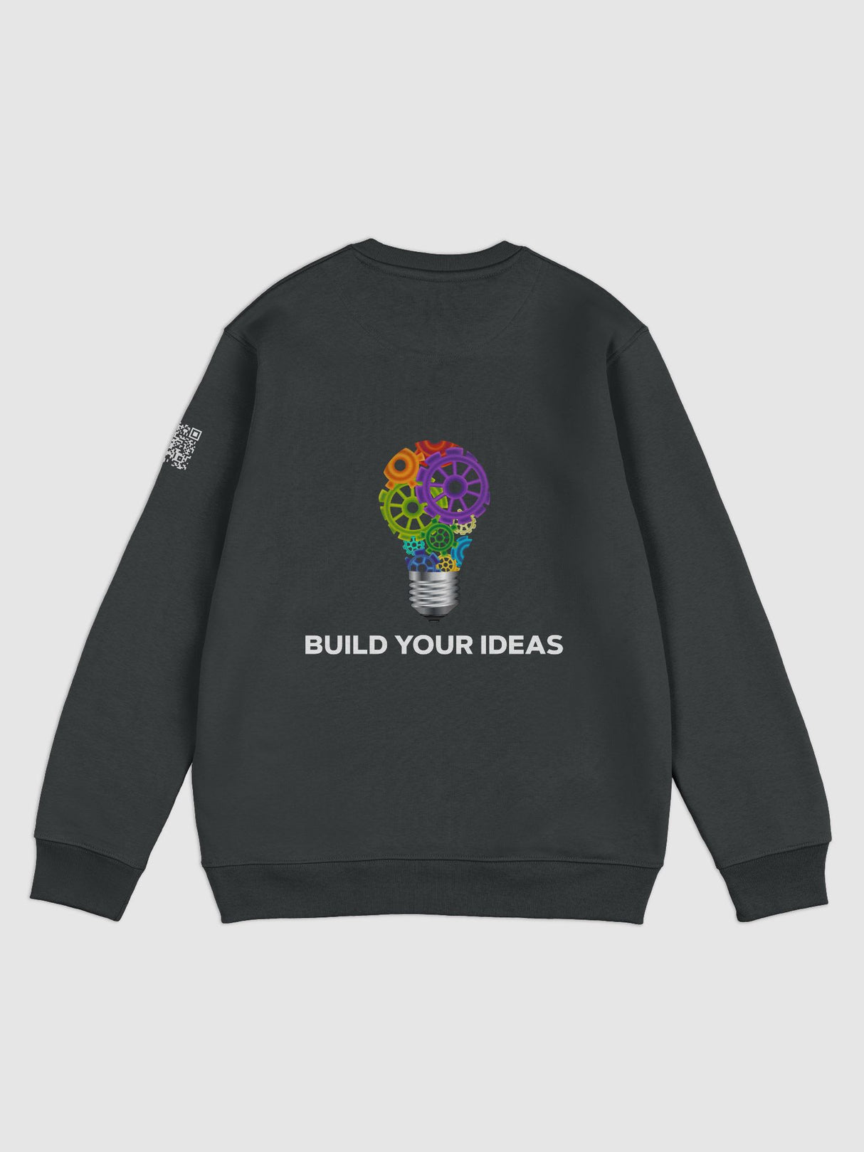 Build Your Ideas Crewneck Sweatshirt Black