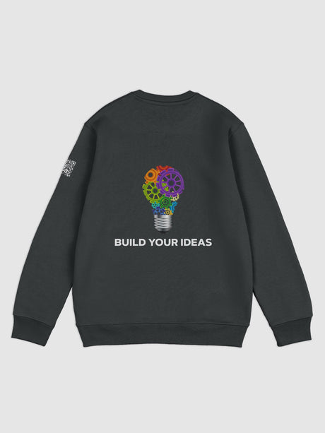 Build Your Ideas Crewneck Sweatshirt Black