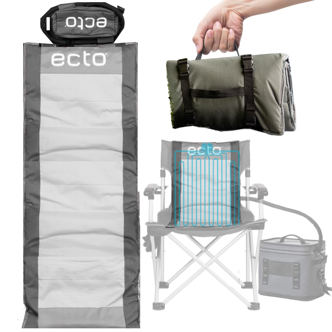 Ecto TOPR Cooling Cushion, Cools Down 45 Degrees up to 10 Hours, Battery Powered for Chair, Bleacher, Car Seat, Camping, Golf Cart, Standard Size (Excludes Battery) - Build Your Ideas