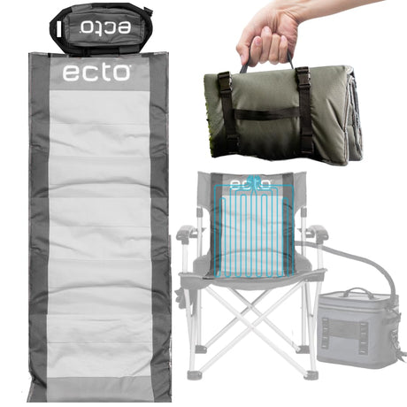 Ecto TOPR Cooling Cushion, Cools Down 45 Degrees up to 10 Hours, Battery Powered for Chair, Bleacher, Car Seat, Camping, Golf Cart, Standard Size (Excludes Battery) - Build Your Ideas