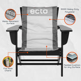 Ecto TOPR Cooling Cushion, Cools Down 45 Degrees up to 10 Hours, Battery Powered for Chair, Bleacher, Car Seat, Camping, Golf Cart, Standard Size (Excludes Battery) - Build Your Ideas