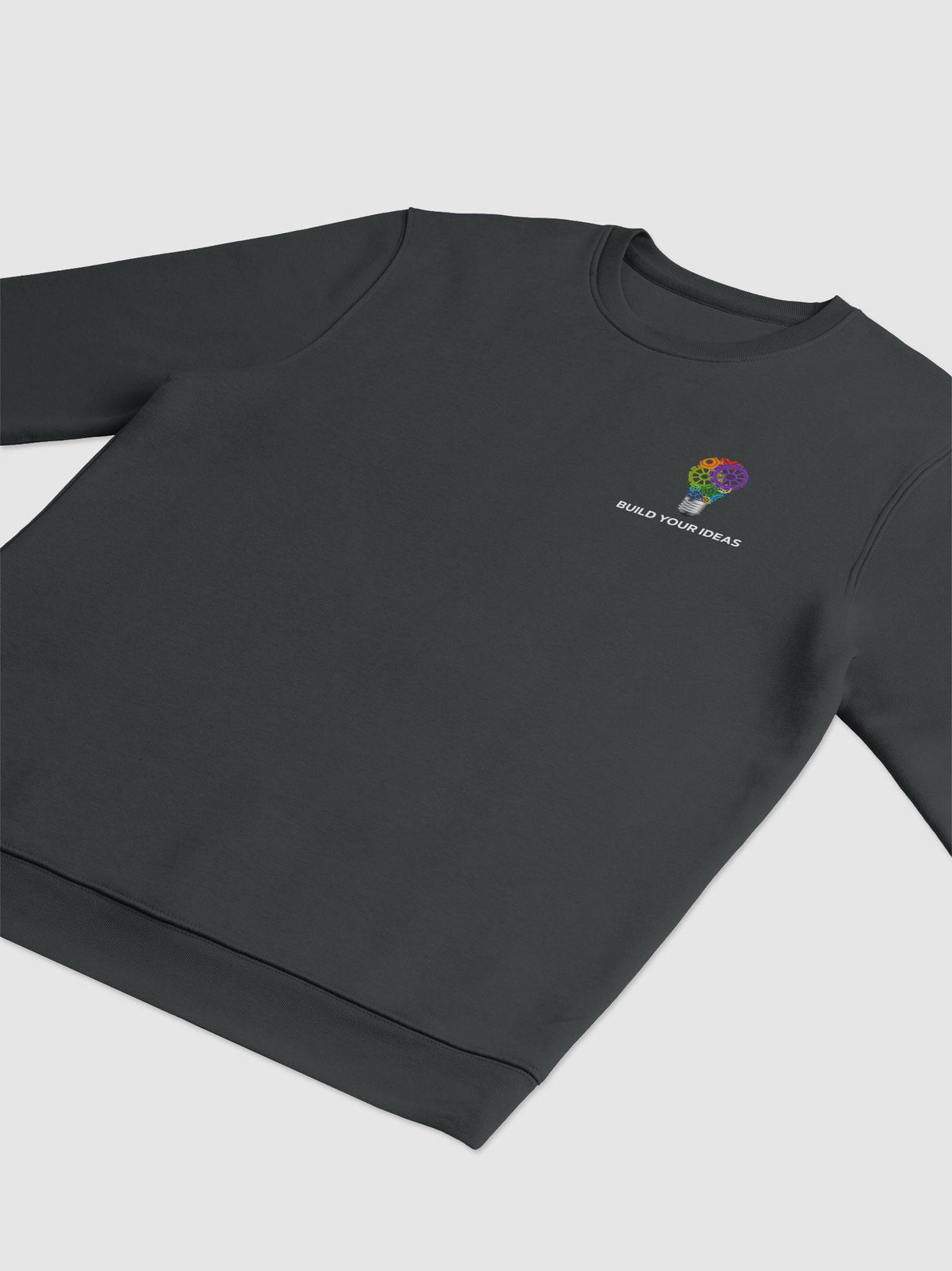 Build Your Ideas Crewneck Sweatshirt Black
