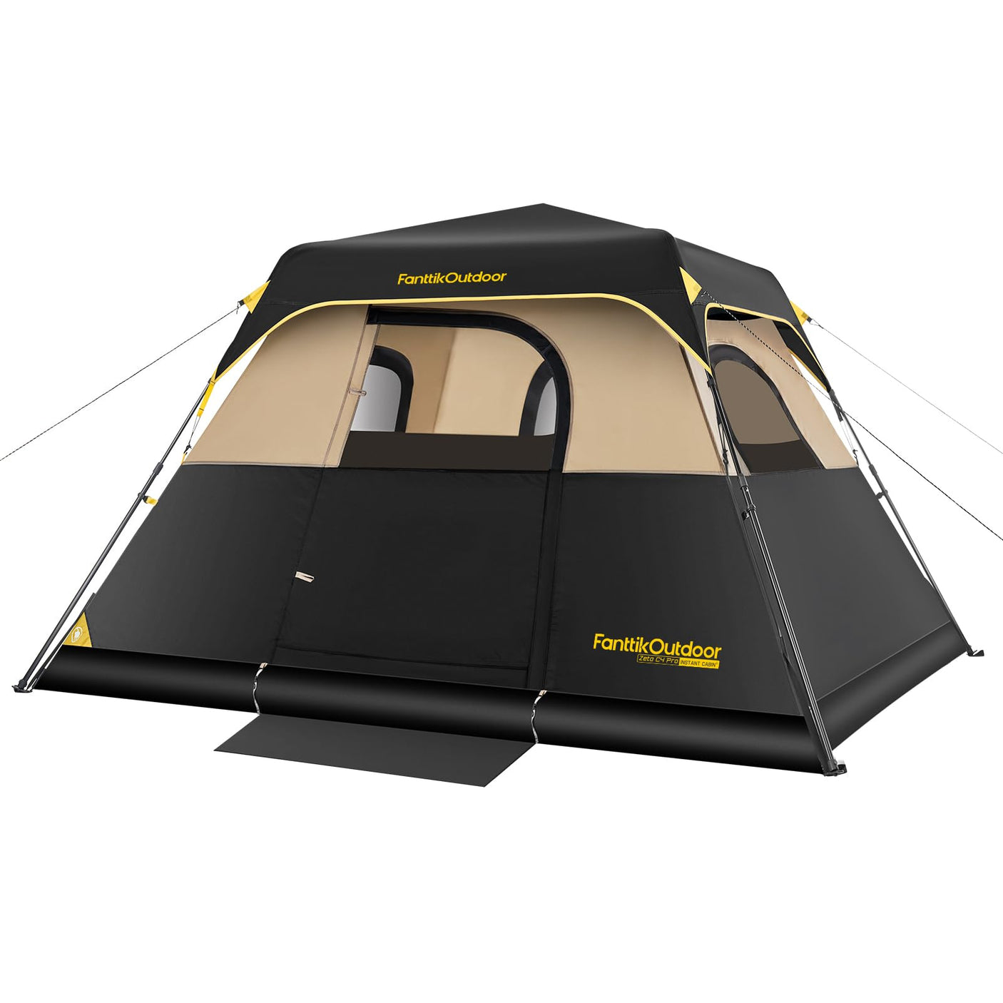 FanttikOutdoor Camping Tent 4/6/8/10 Person Instant Cabin Tent Setup in 60 Seconds with Rainfly & Windproof Portable with Carry Bag for Family Camping & Hiking - Build Your Ideas