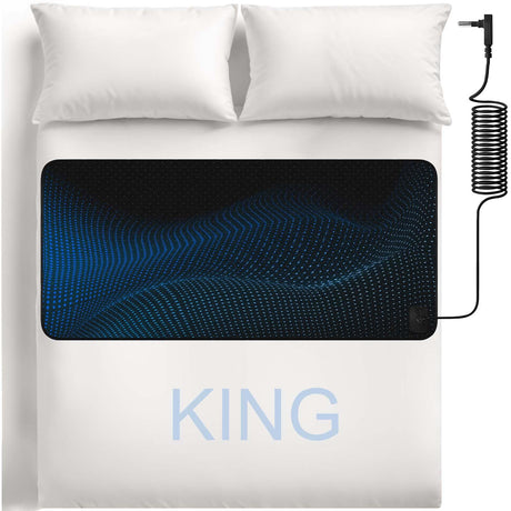 Grounding Mat for Bed, Grounding Pad for Sleeping, Tear - Resistant PU Leather Grounding Mattress with Cord (27"x60", Queen, Charcoal) - Build Your Ideas