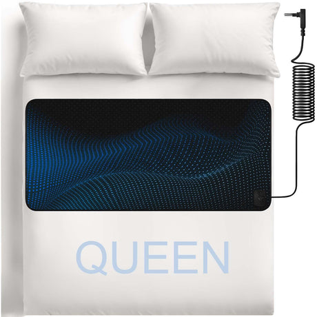 Grounding Mat for Bed, Grounding Pad for Sleeping, Tear - Resistant PU Leather Grounding Mattress with Cord (27"x60", Queen, Charcoal) - Build Your Ideas